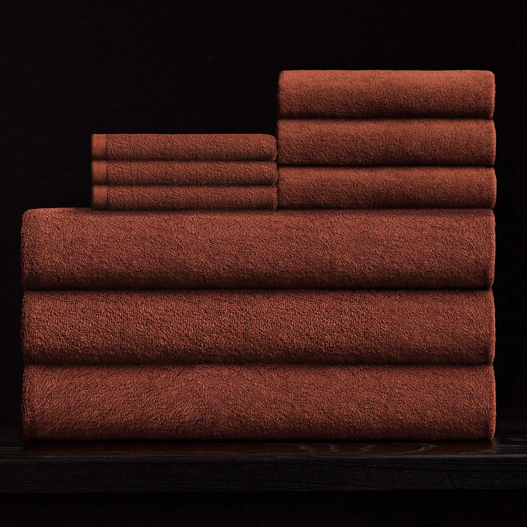 Premium Quality Paprika-Colored Hand Towel