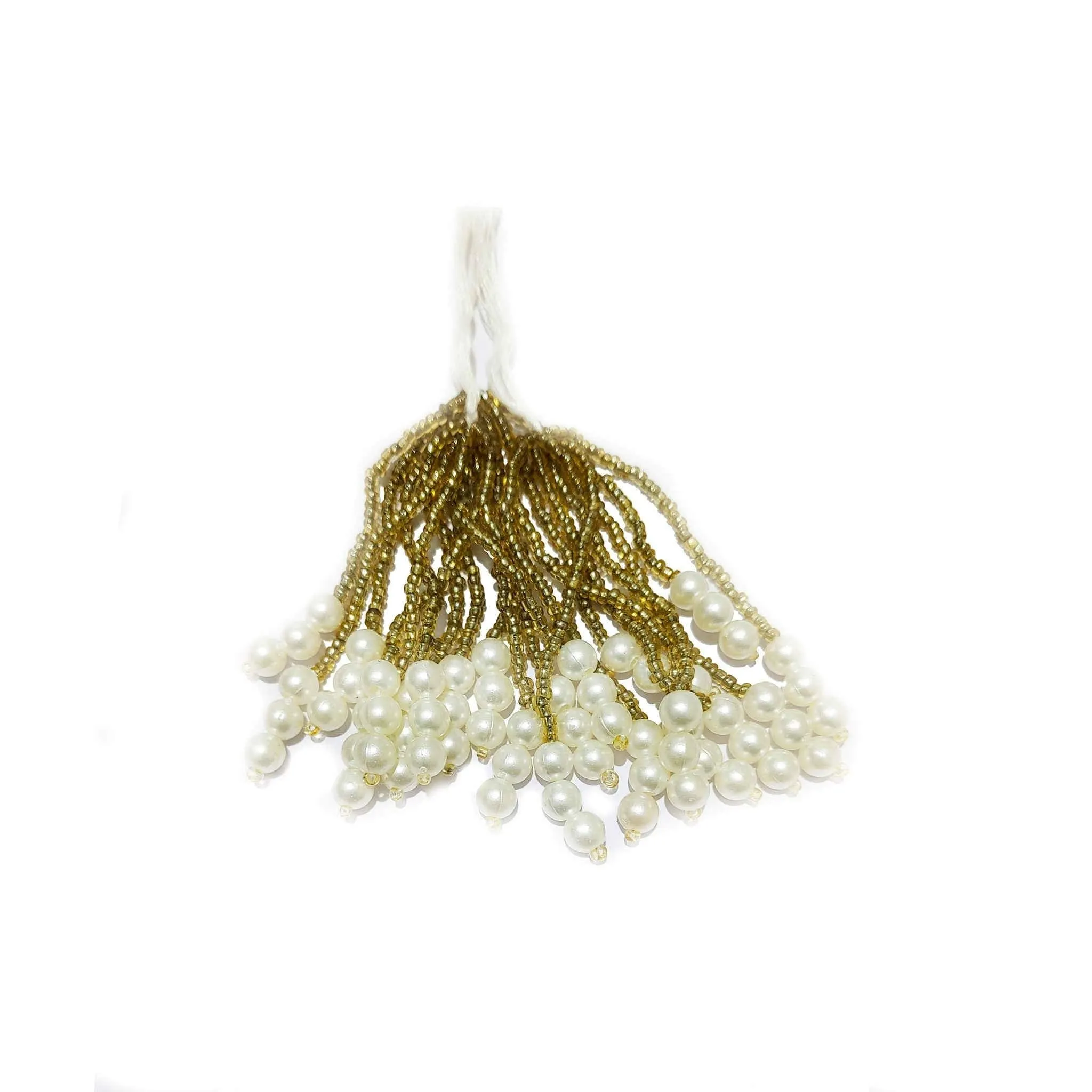 Handmade Long Cheed Thread Pearl Beads Craft, Jewelry Fringe Tassel - 11883