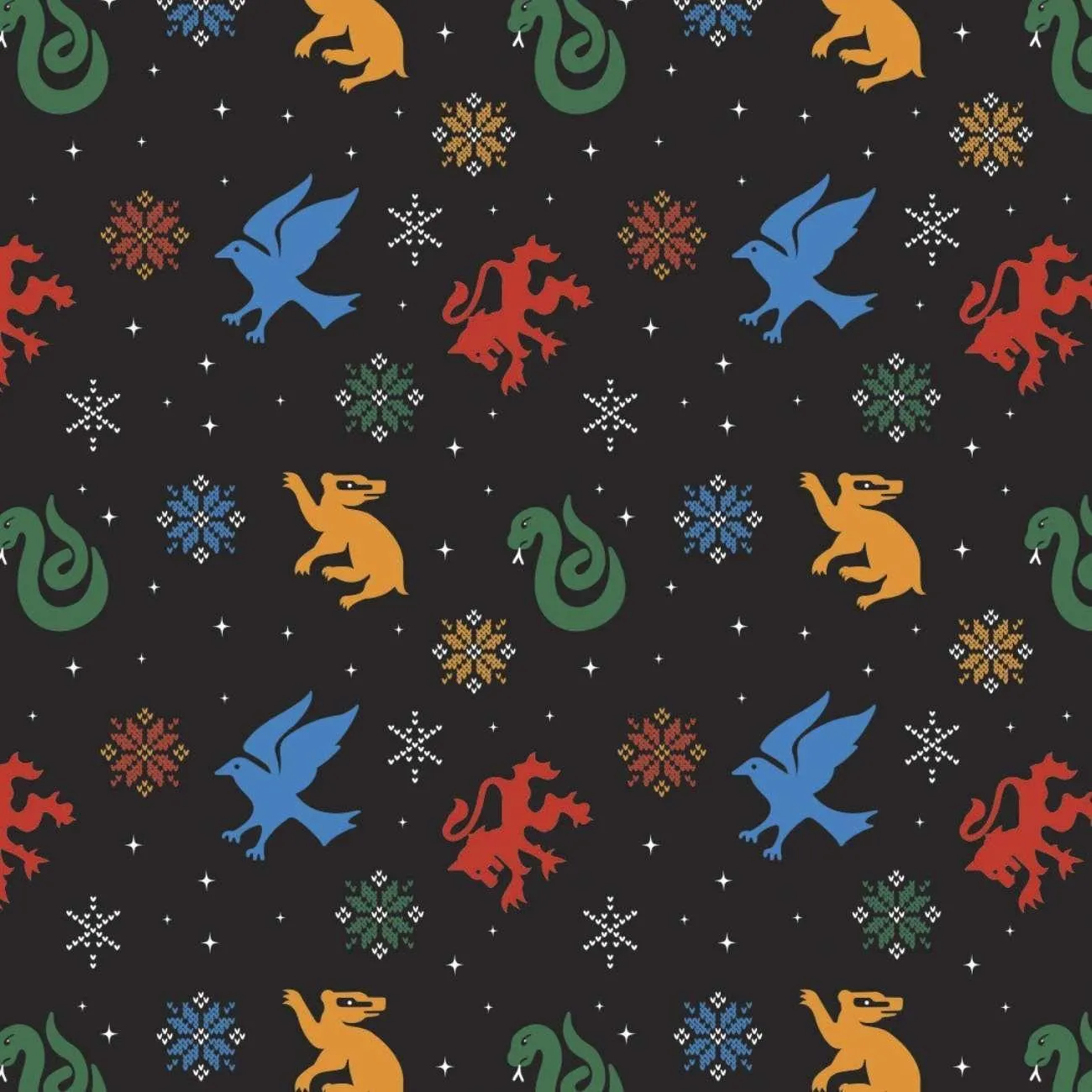 Harry Potter Fabric Snowflake House