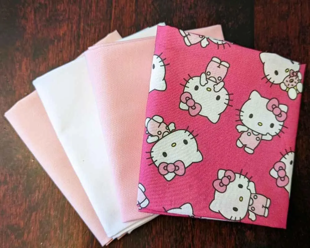 Hello Kitty and Solid Colored Fat Quarter Bundle II Fabric