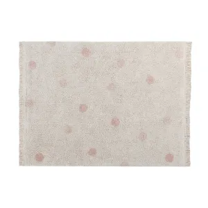 Hippy Dots Washable Rug - Vintage Nude