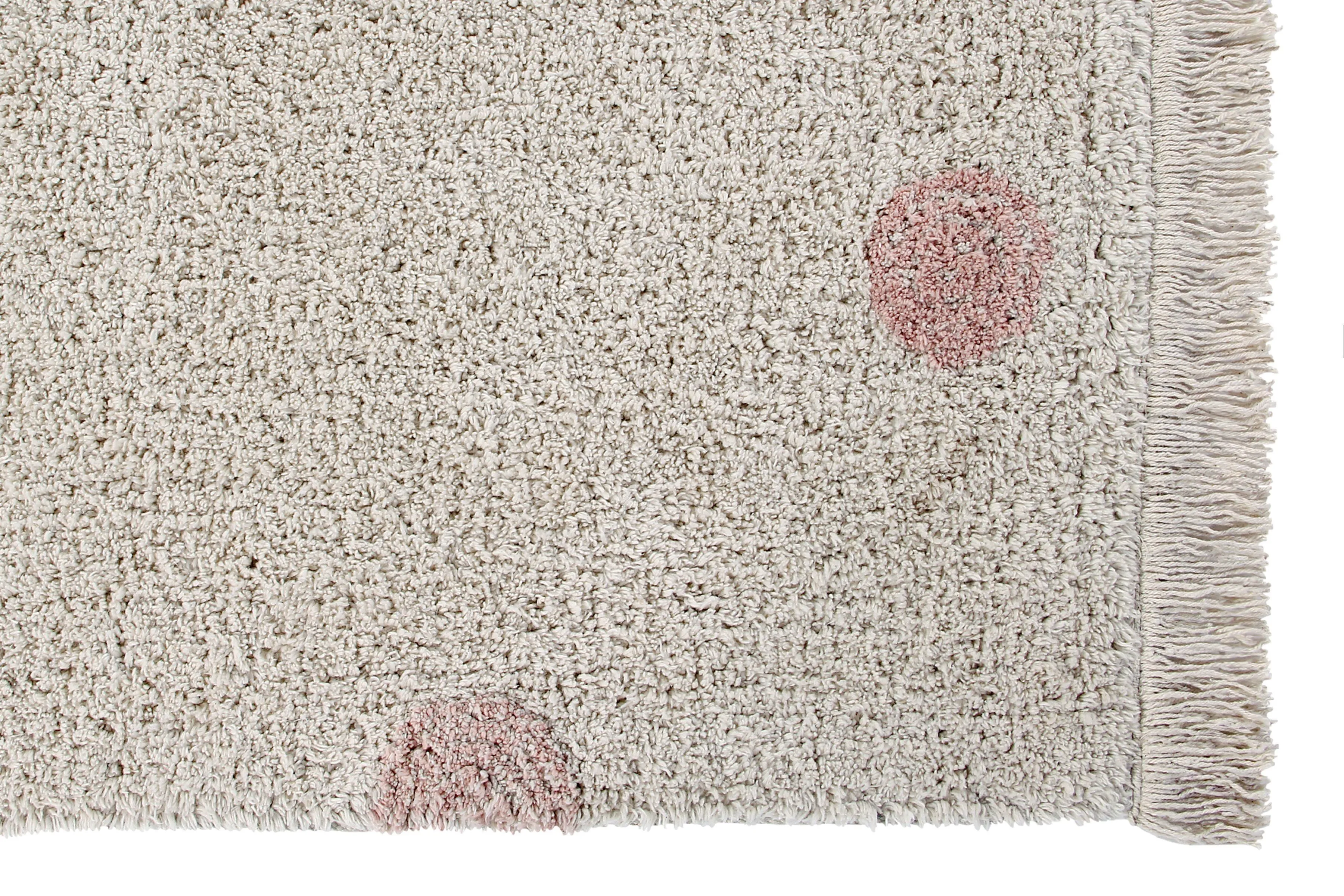 Hippy Dots Washable Rug - Vintage Nude