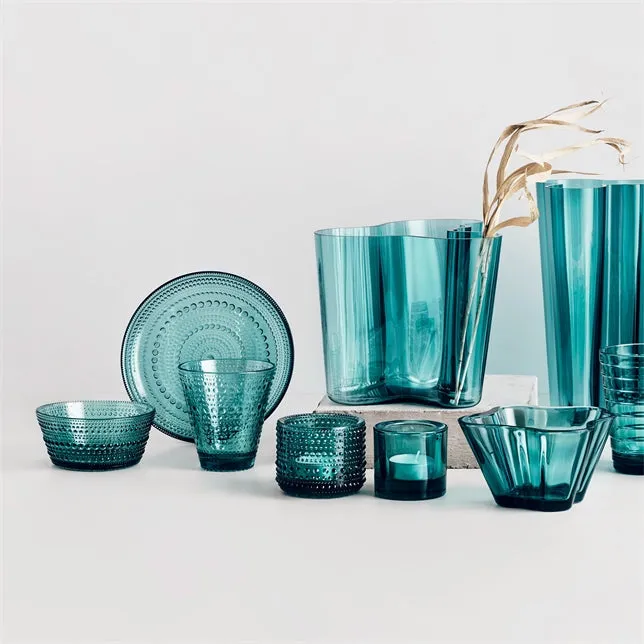 IITTALA | Glassware | KASTEHELMI Plate 170mm - Sea Blue