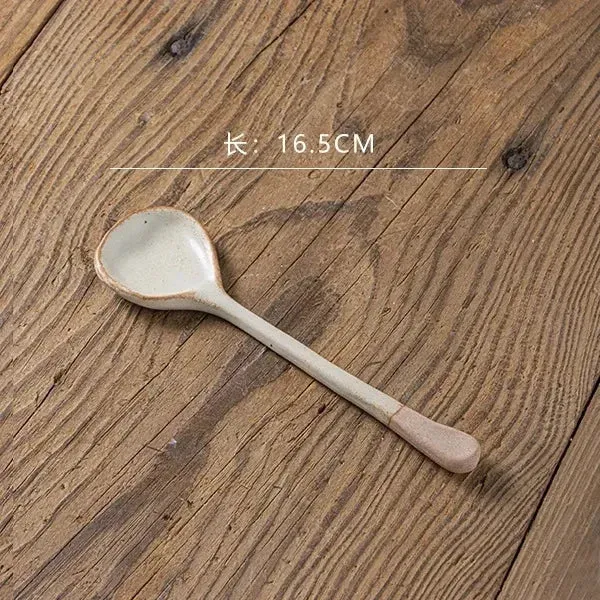 Japanese Ceramic Stoneware Spoon