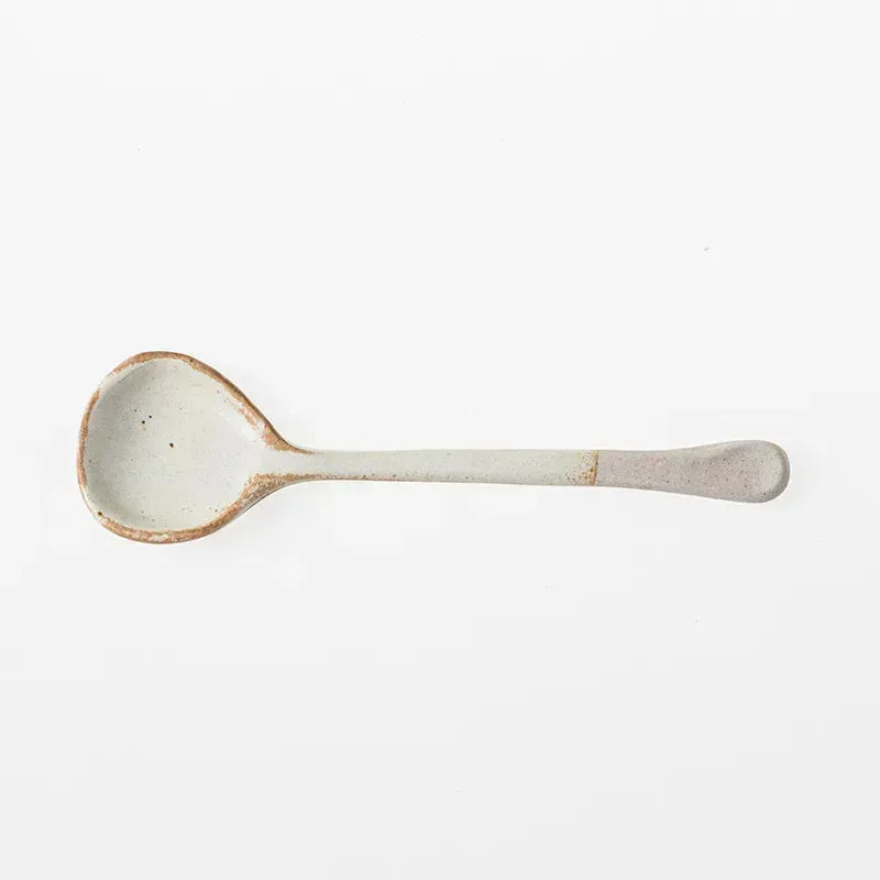 Japanese Ceramic Stoneware Spoon