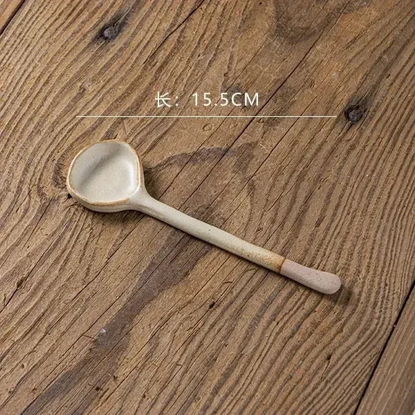 Japanese Ceramic Stoneware Spoon