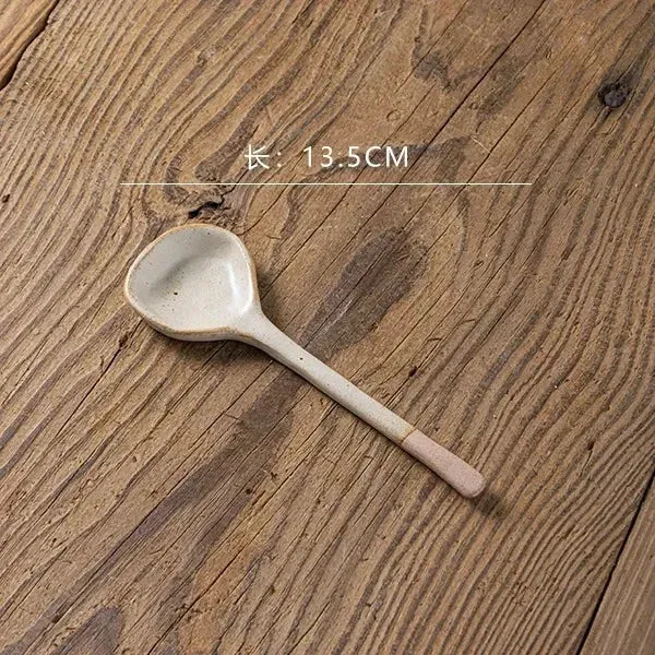 Japanese Ceramic Stoneware Spoon