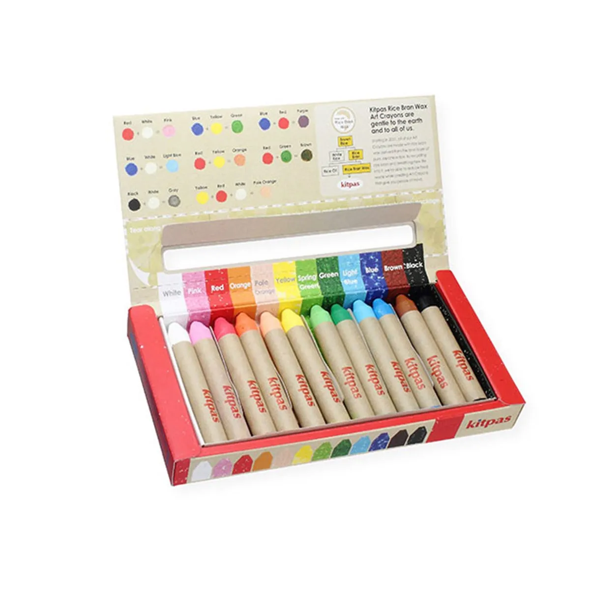 Kitpas Crayons 12 Colours