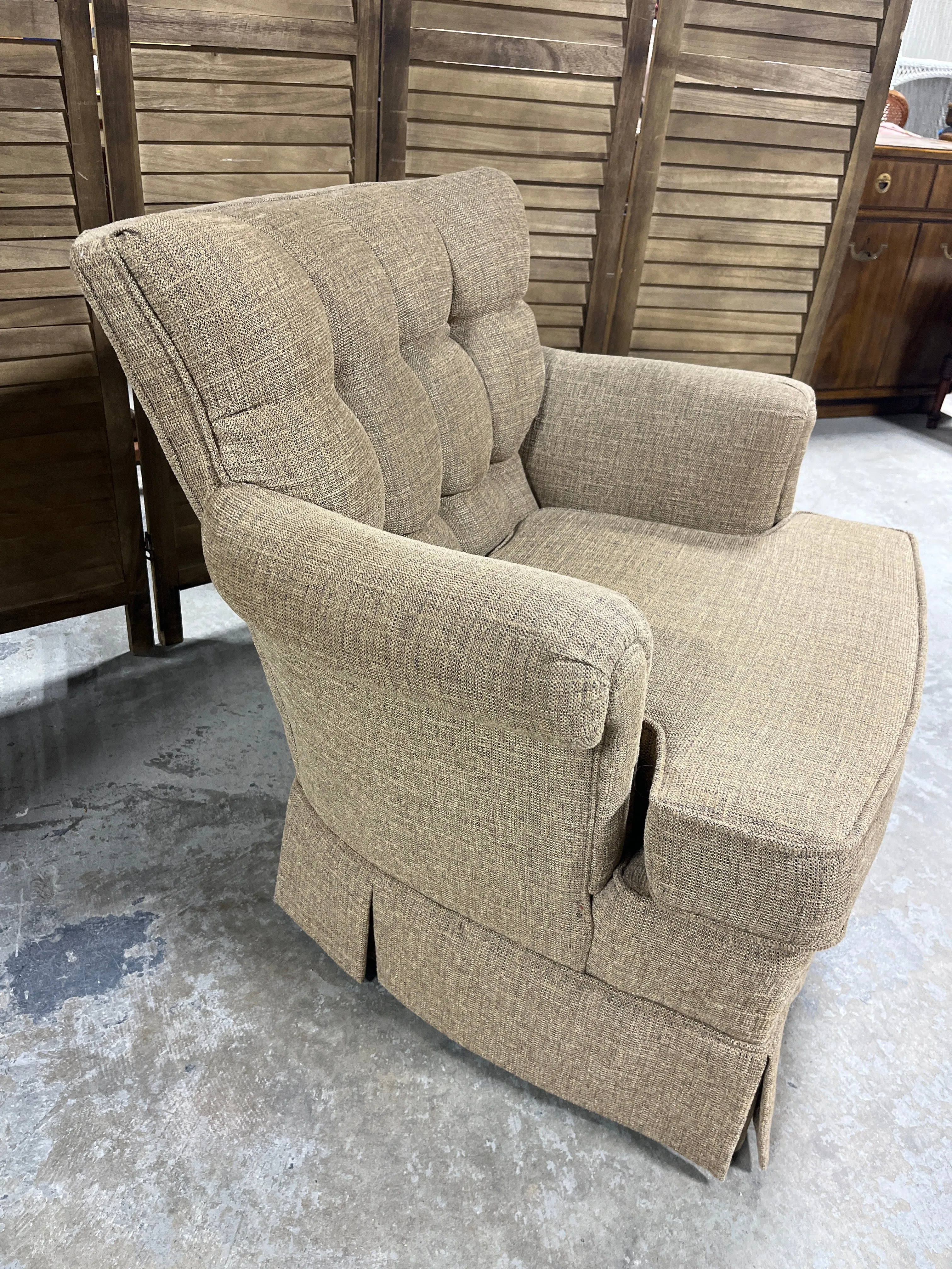 Light Brown/Tan Upholstered Chair