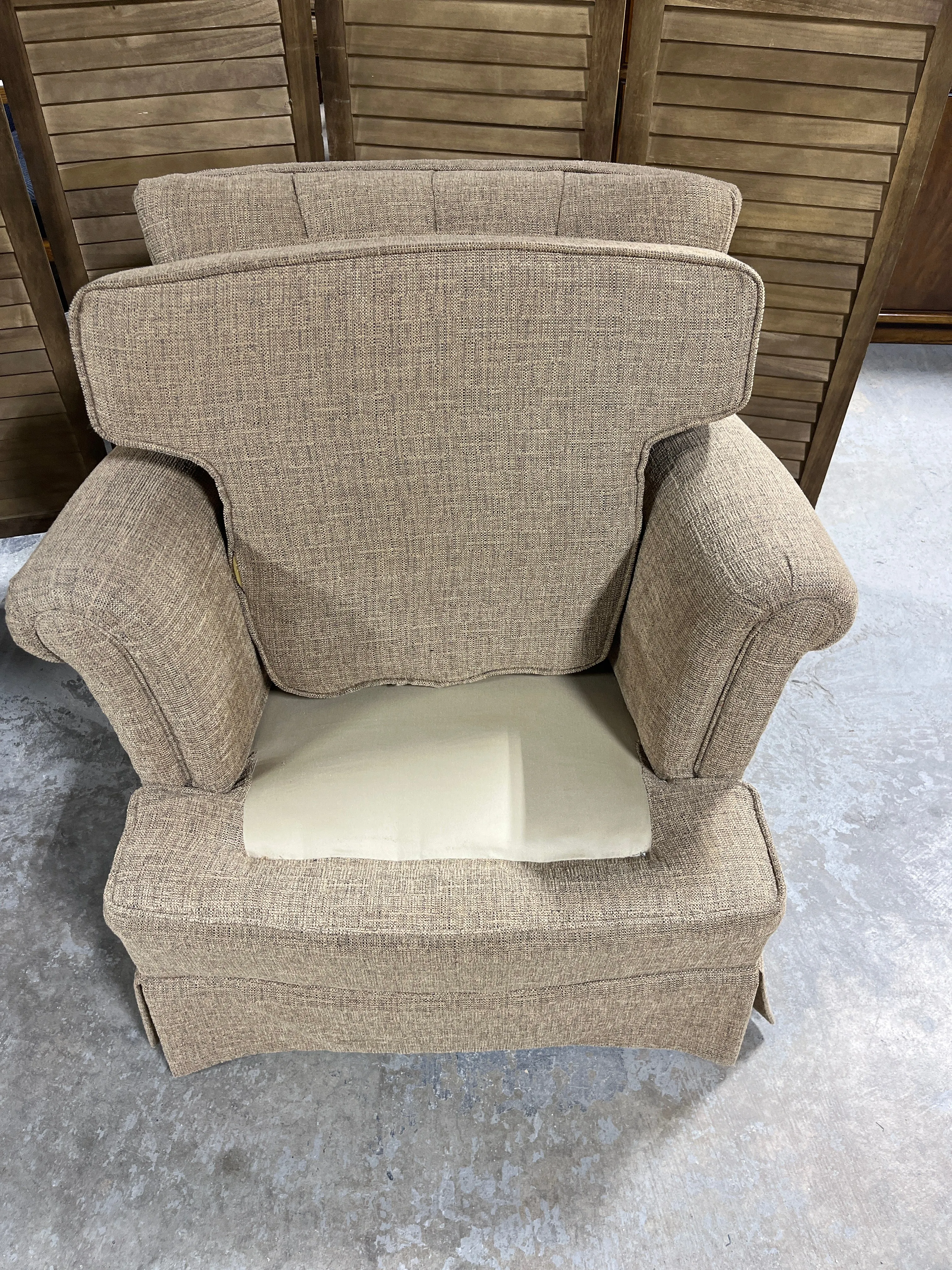 Light Brown/Tan Upholstered Chair