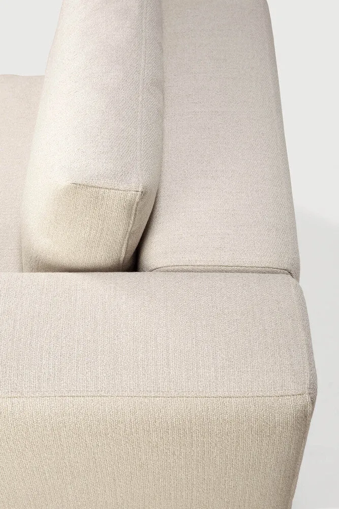 Mellow Sofa End Seater Left Arm - Off White