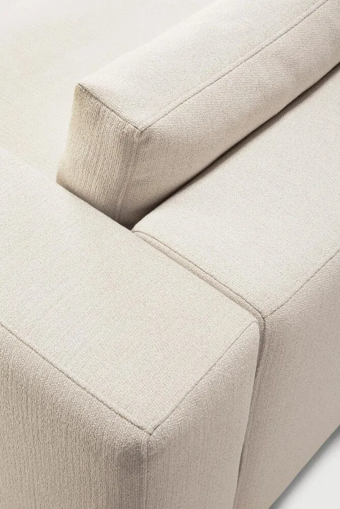 Mellow Sofa End Seater Left Arm - Off White