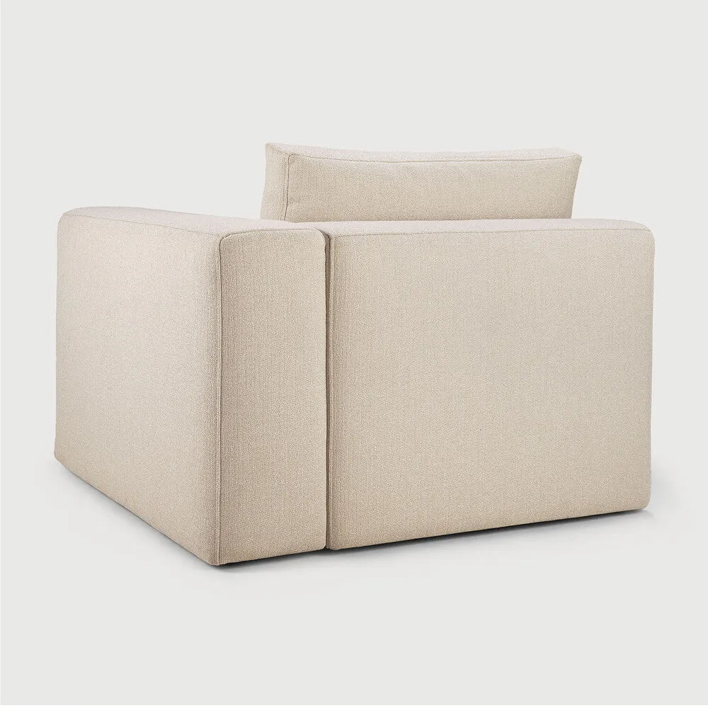 Mellow Sofa End Seater Left Arm - Off White