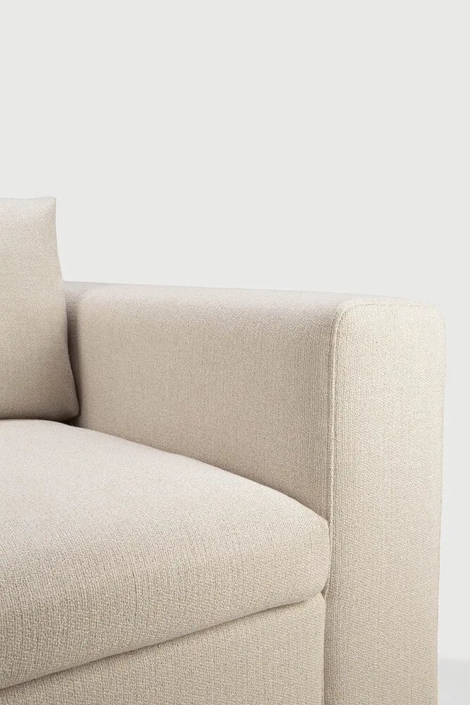 Mellow Sofa End Seater Left Arm - Off White