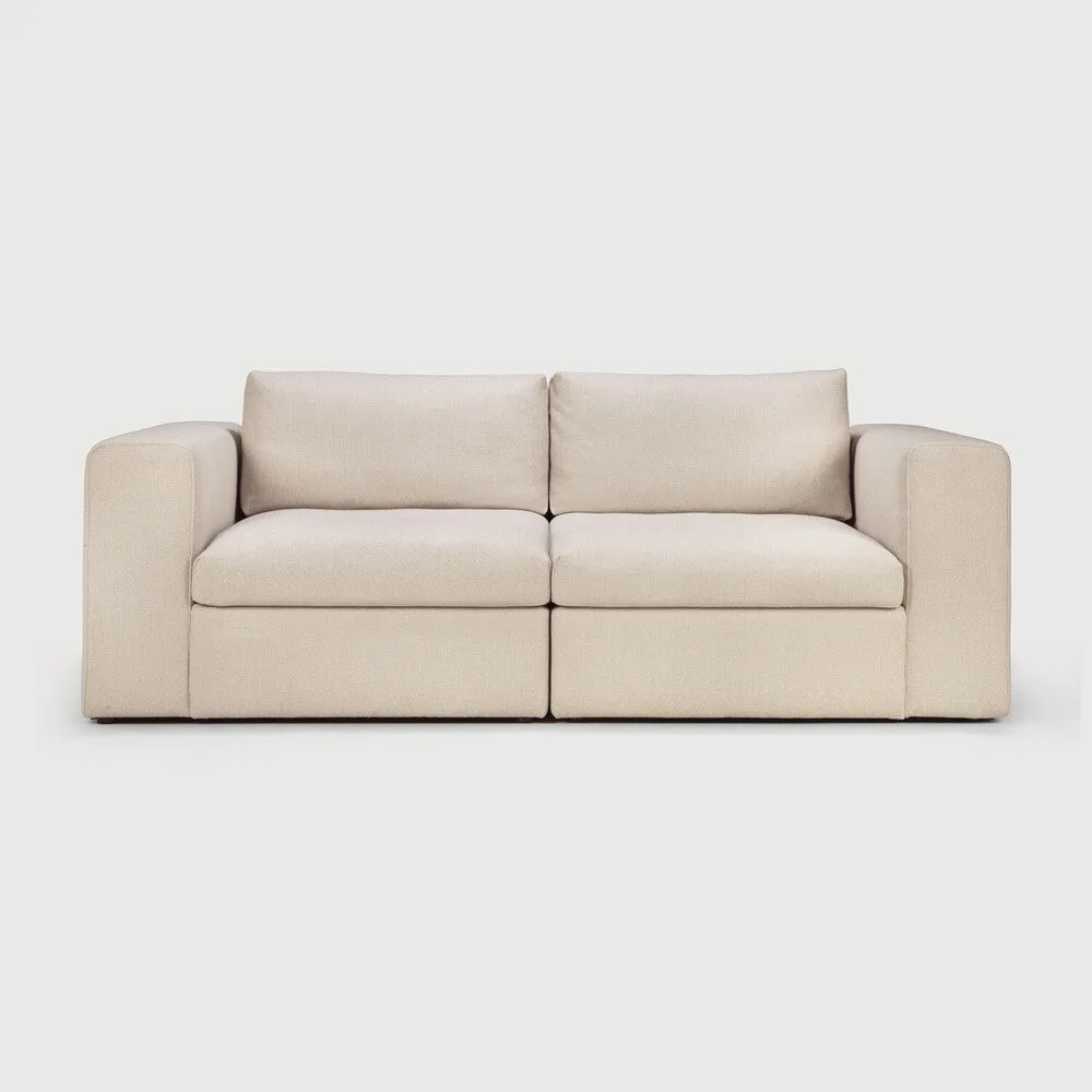 Mellow Sofa End Seater Left Arm - Off White