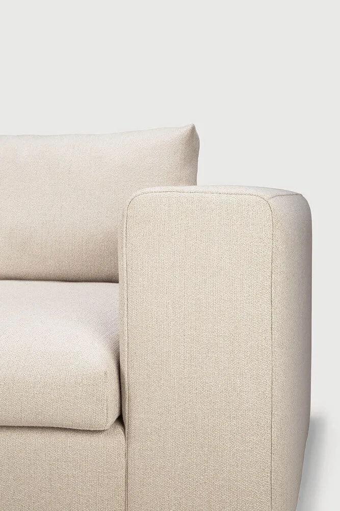 Mellow Sofa End Seater Left Arm - Off White