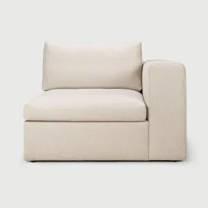 Mellow Sofa End Seater Left Arm - Off White