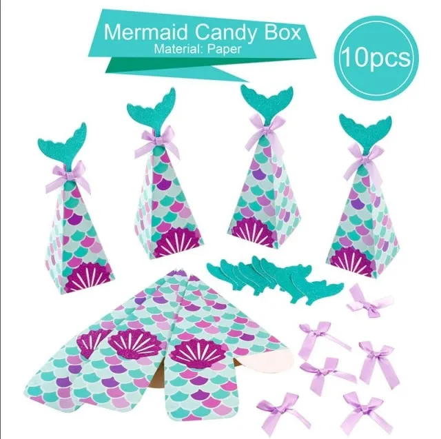 Mermaid Disposable Tableware Party Decoration Tableware