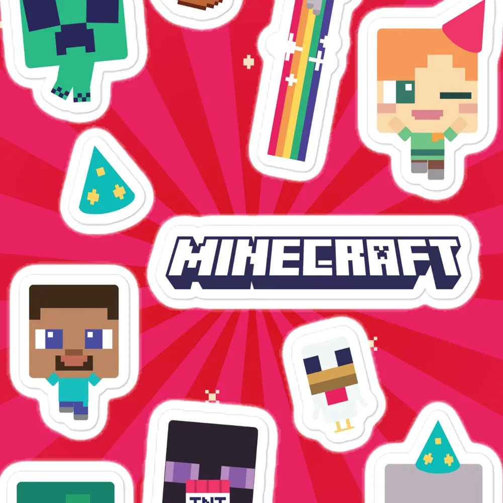 Minecraft Celebration Sticker Sheet