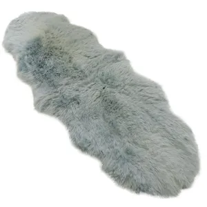 Mint Green - Double Length (180 x 65cm) - Long Wool Sheepskin Rug - Australian Merino Sheepskin