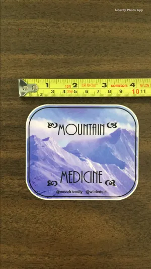 Mountain Medicine Sticker