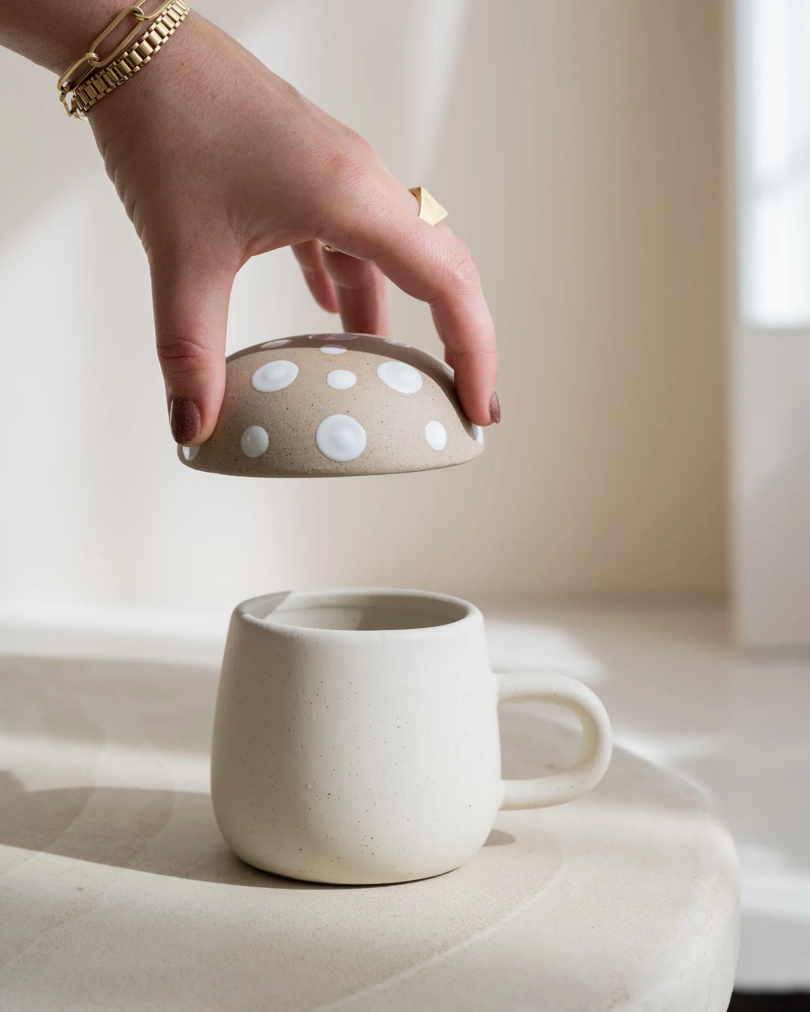 Mug Mushroom w/Lid