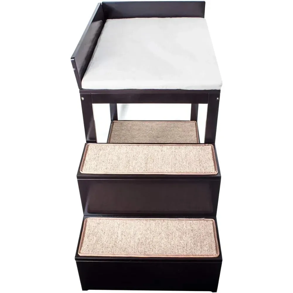 Multi-Level Bed | Pet Stairs for High Beds and Couches | 3 Step System for Small Sized Dogs