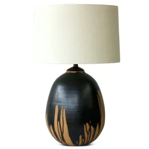 Natan Moss Round Black Drip Lamp