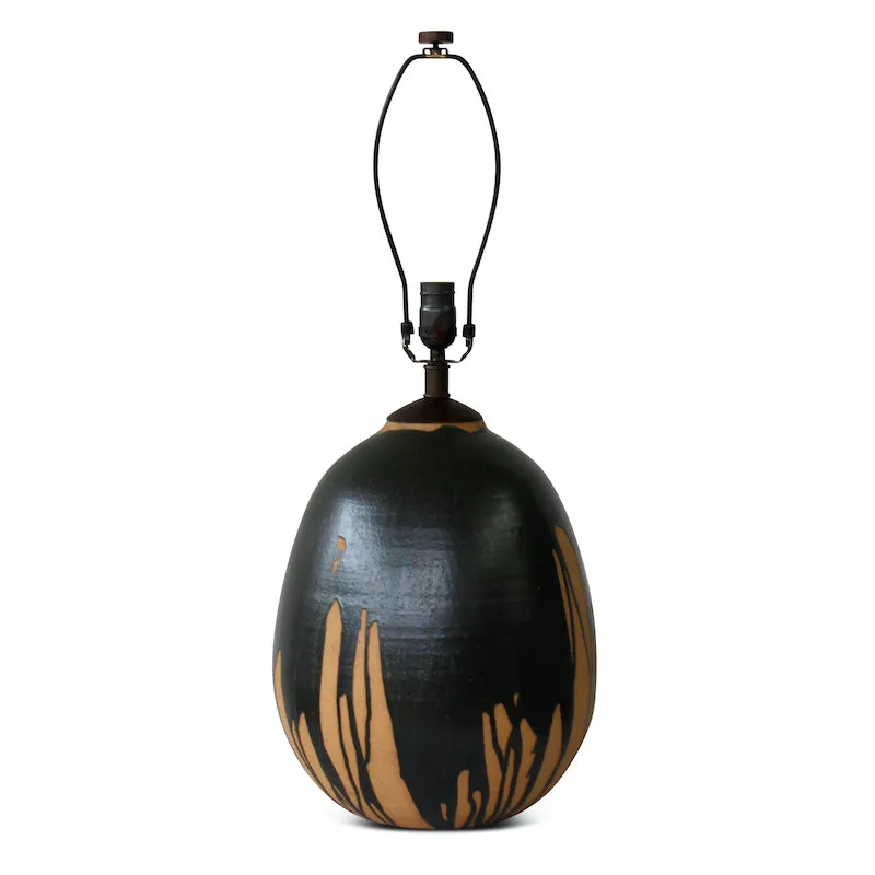 Natan Moss Round Black Drip Lamp