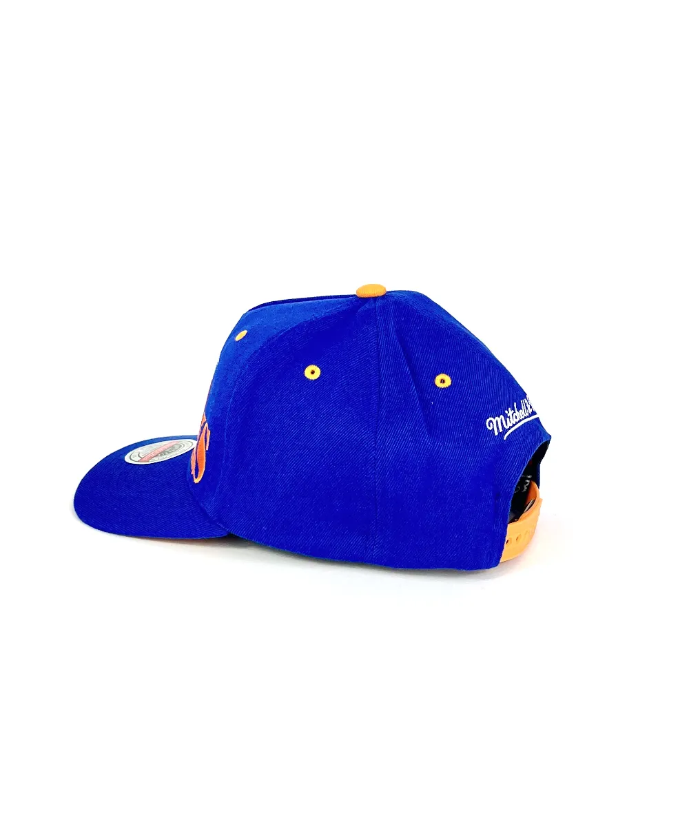 NY Knicks Team On Top Snapback Hat by Mitchell & Ness