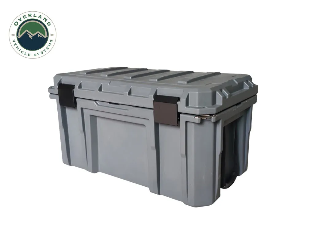 Overland Vehicle Systems D.B.S. - Dark Grey 95 QT Dry Box, Drain, and Bottle Opener