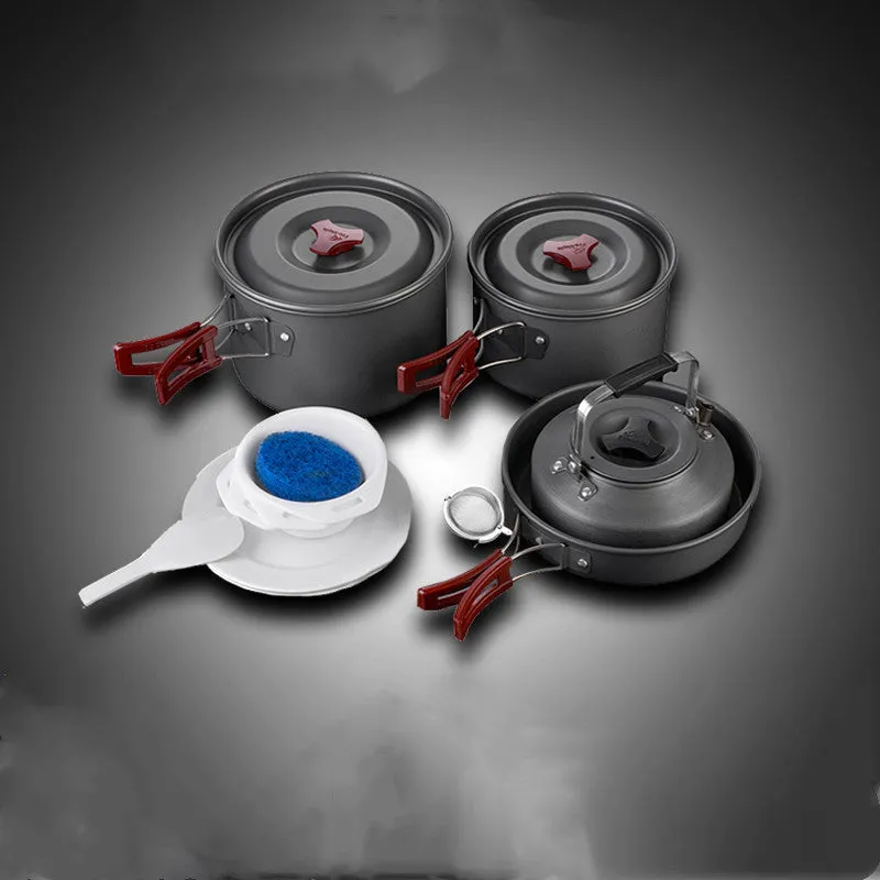 Picnic cookware set camping pot set camping pot