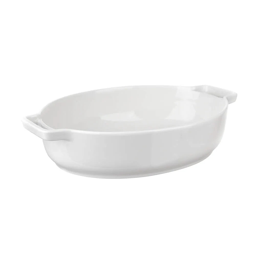 Porcelain Baking Dish Oval White 30cm