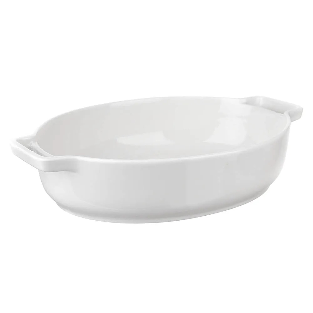 Porcelain Baking Dish Oval White 36cm