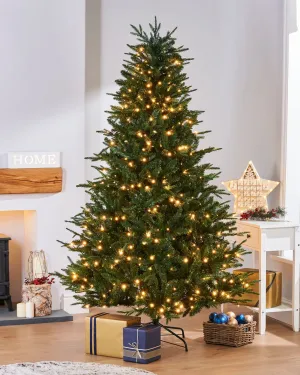 Pre-lit Grand Alaskan Fir Christmas Tree, 9 ft