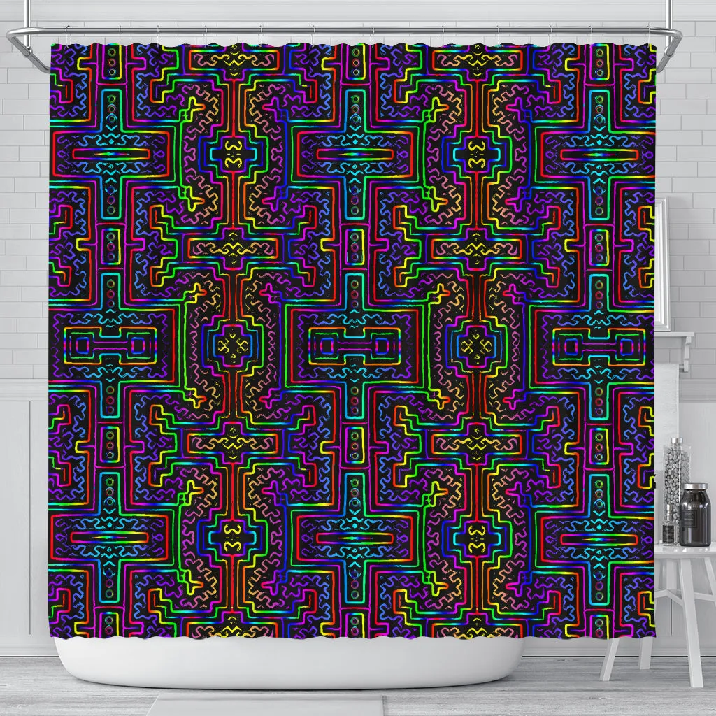 Prismatic Overlay Shower Curtain