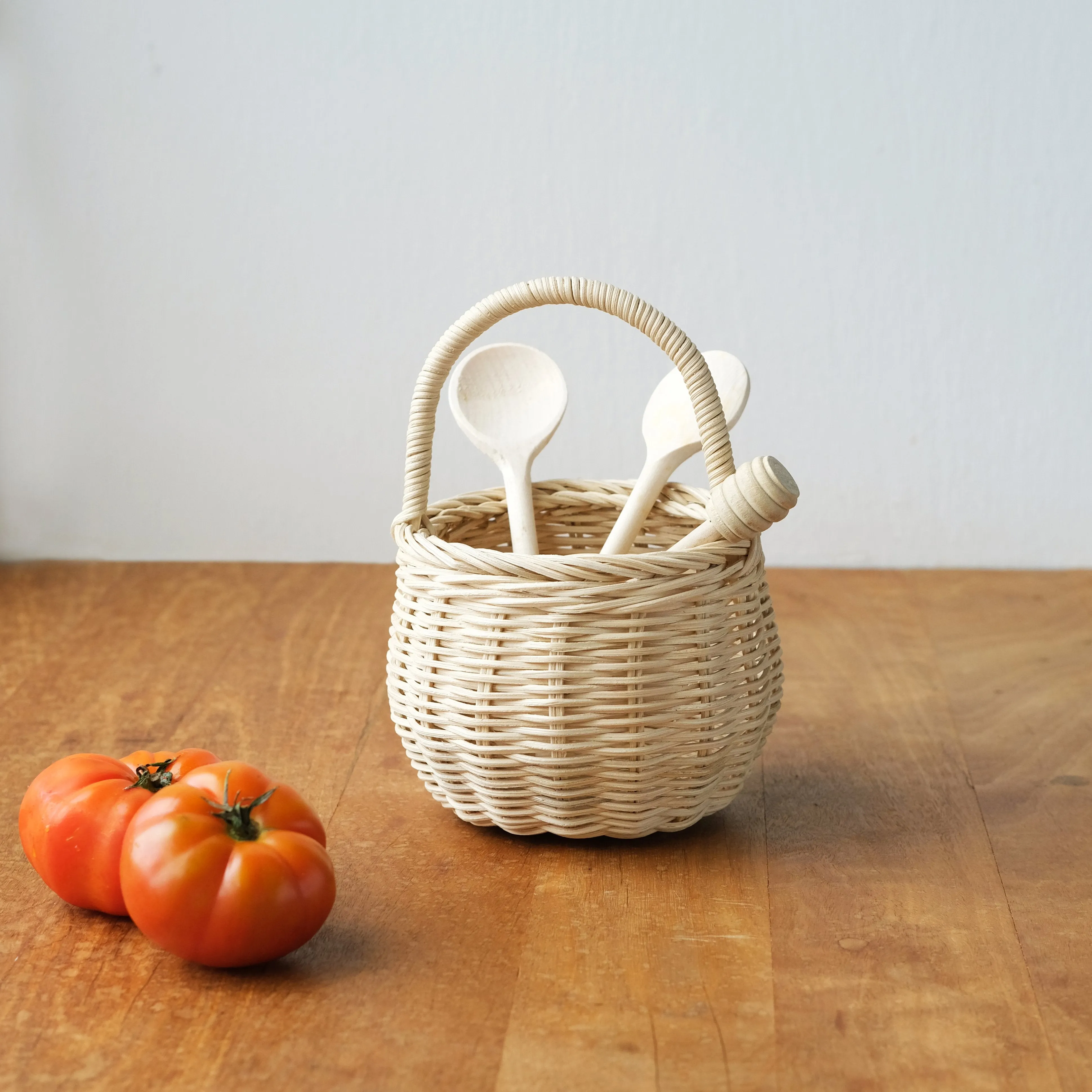 Rattan Berry Basket - Straw