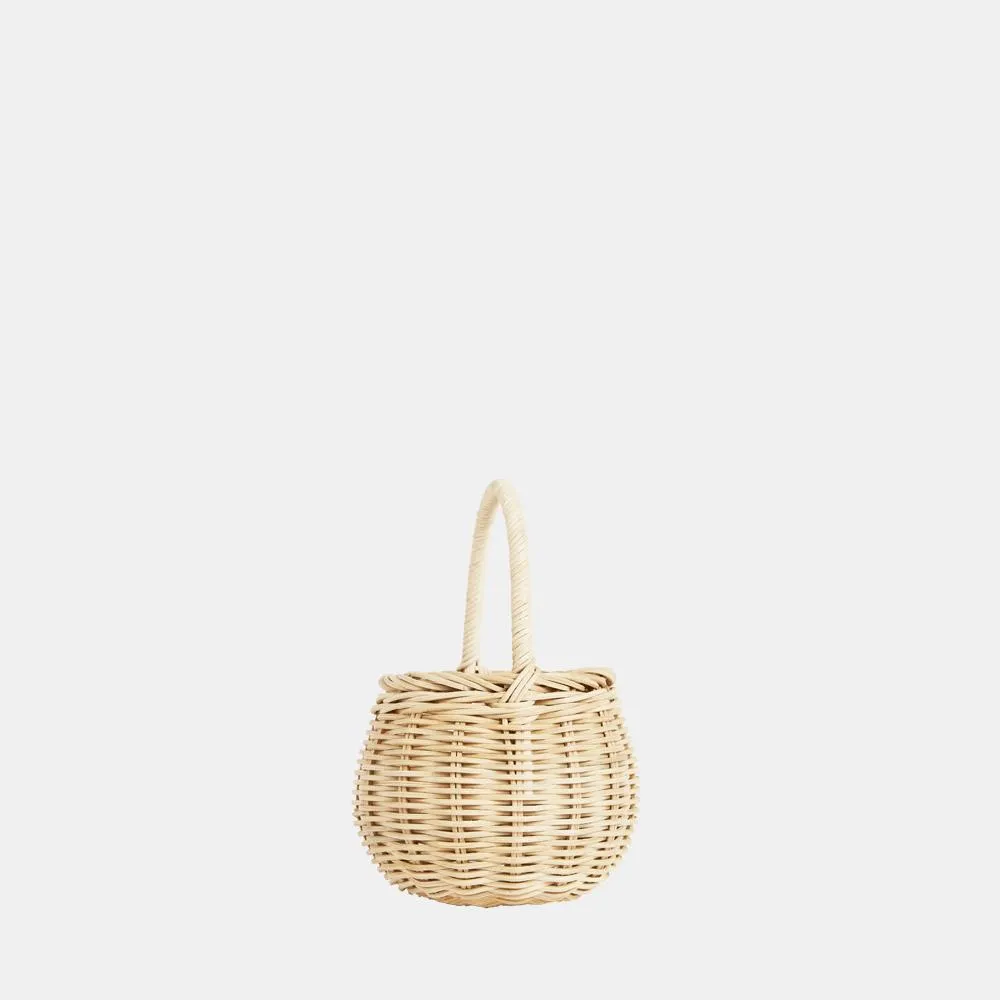 Rattan Berry Basket - Straw