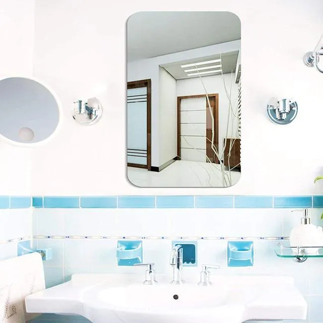 Rectangle Self Adhesive Mirror Sticker (20 X 30 CM)