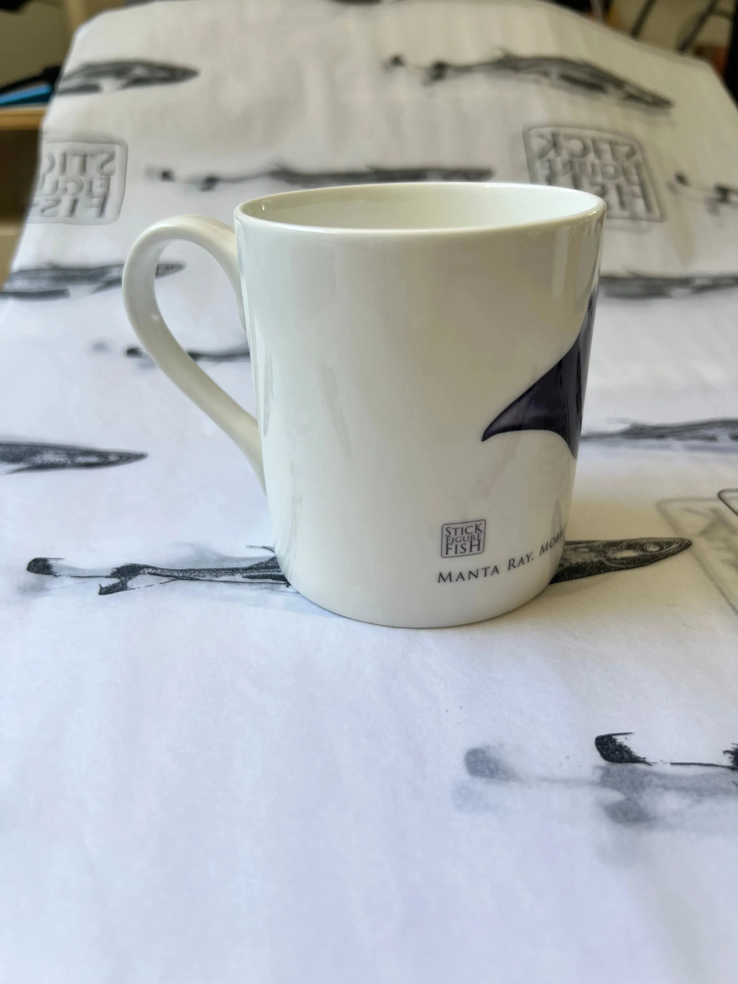 Reef Manta Ray - Fine Bone China Mug