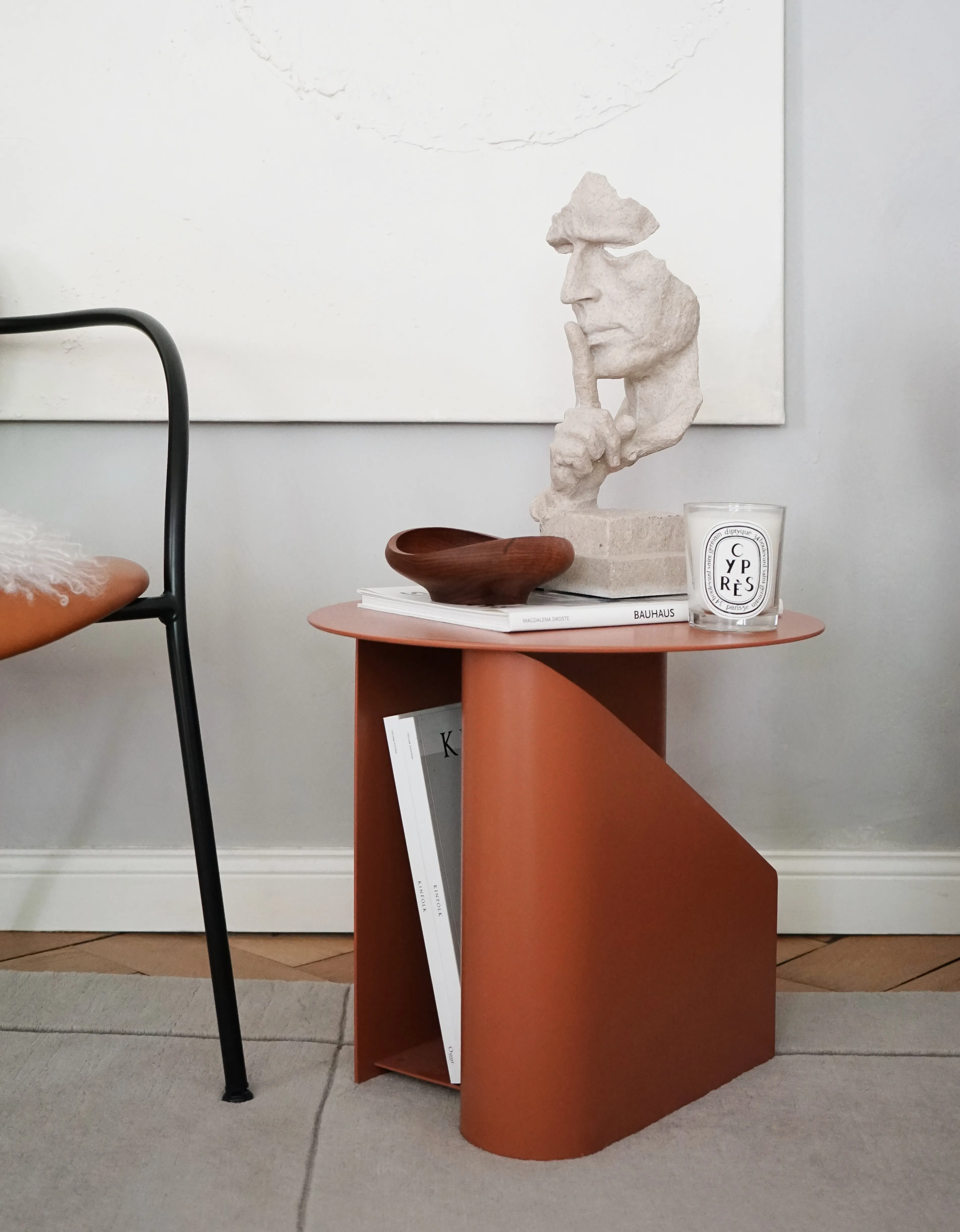 Sentrum Side Table _ Burnt Orange