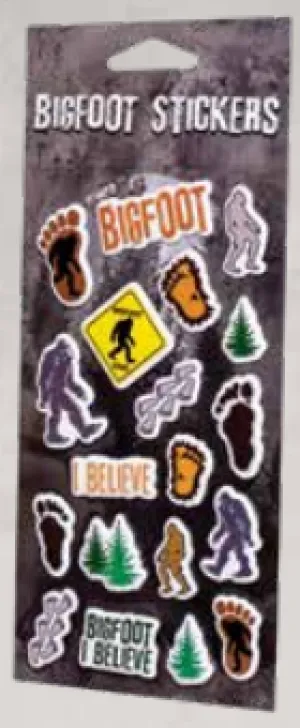 Souvenir Sticker Bigfoot Sheet, Lake Tahoe, Puffy Design