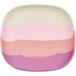 Suction Silicone Plate | Color Splash Collection - Mauve Rose Ombre