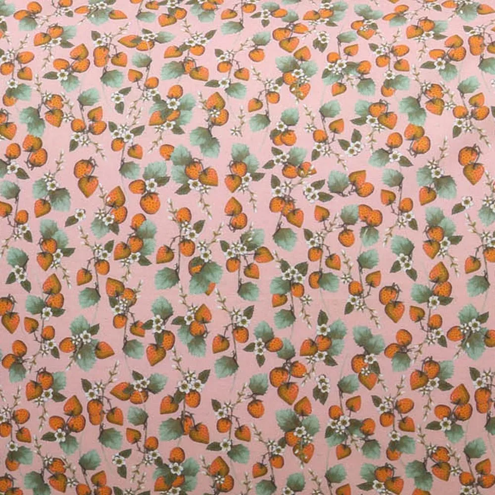 The Patch Peach Cotton Flat Sheet