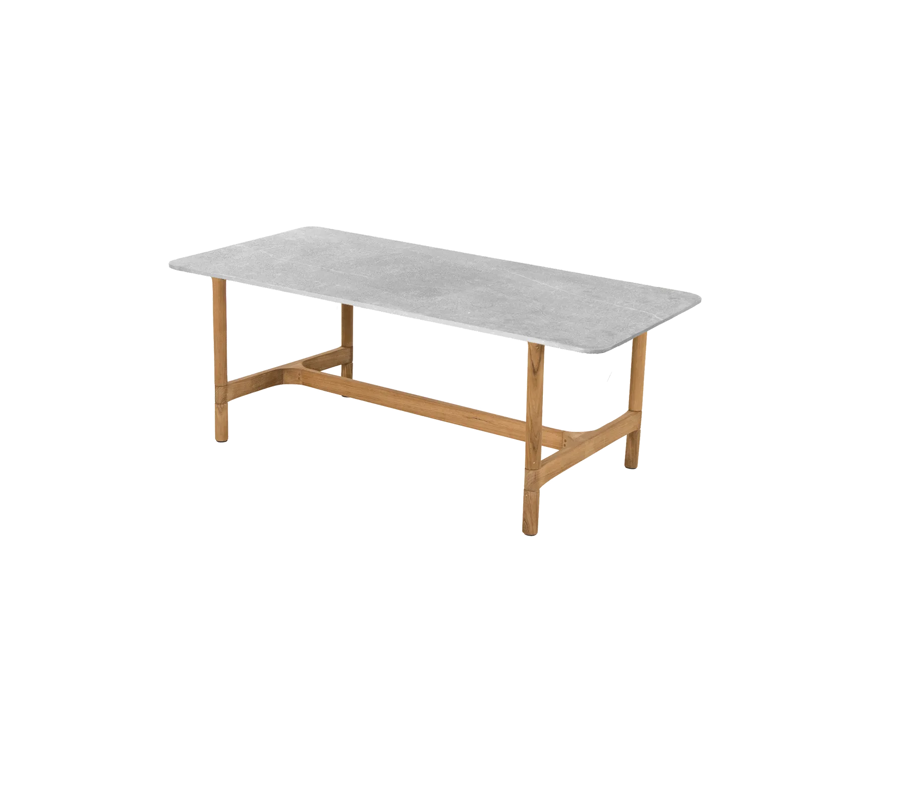 Twist coffee table, rectangular