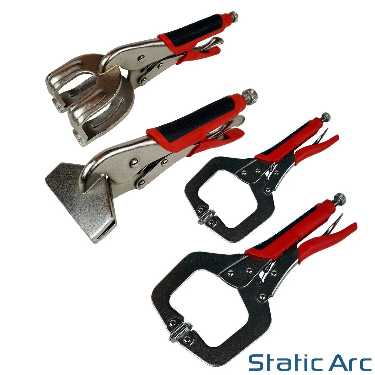 WELDING CLAMP SET LOCKING PLIER MOLE GRIPS ADJUSTABLE C VICE BENDING HEAVY DUTY