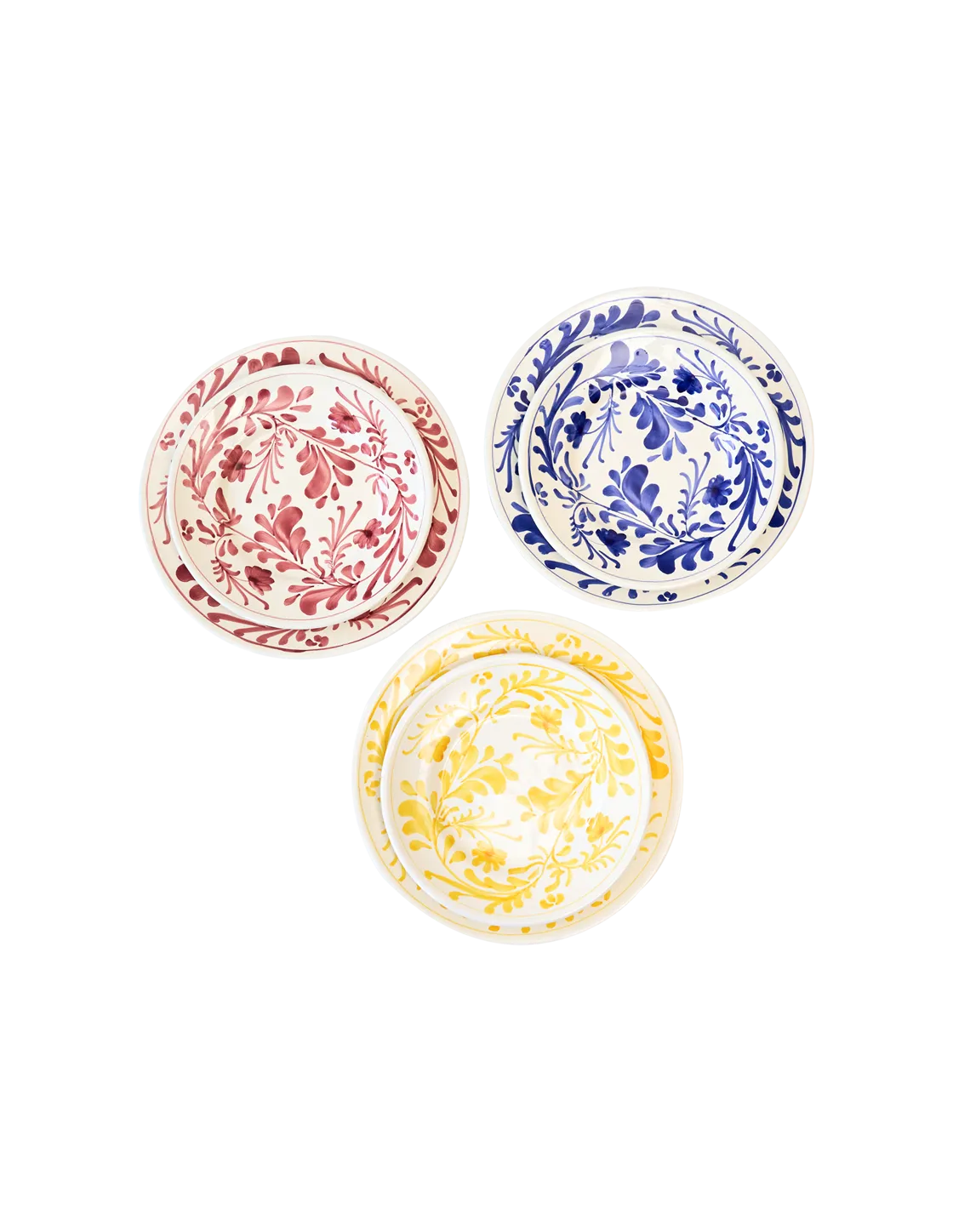 Yellow Fleurie Dinner Plate