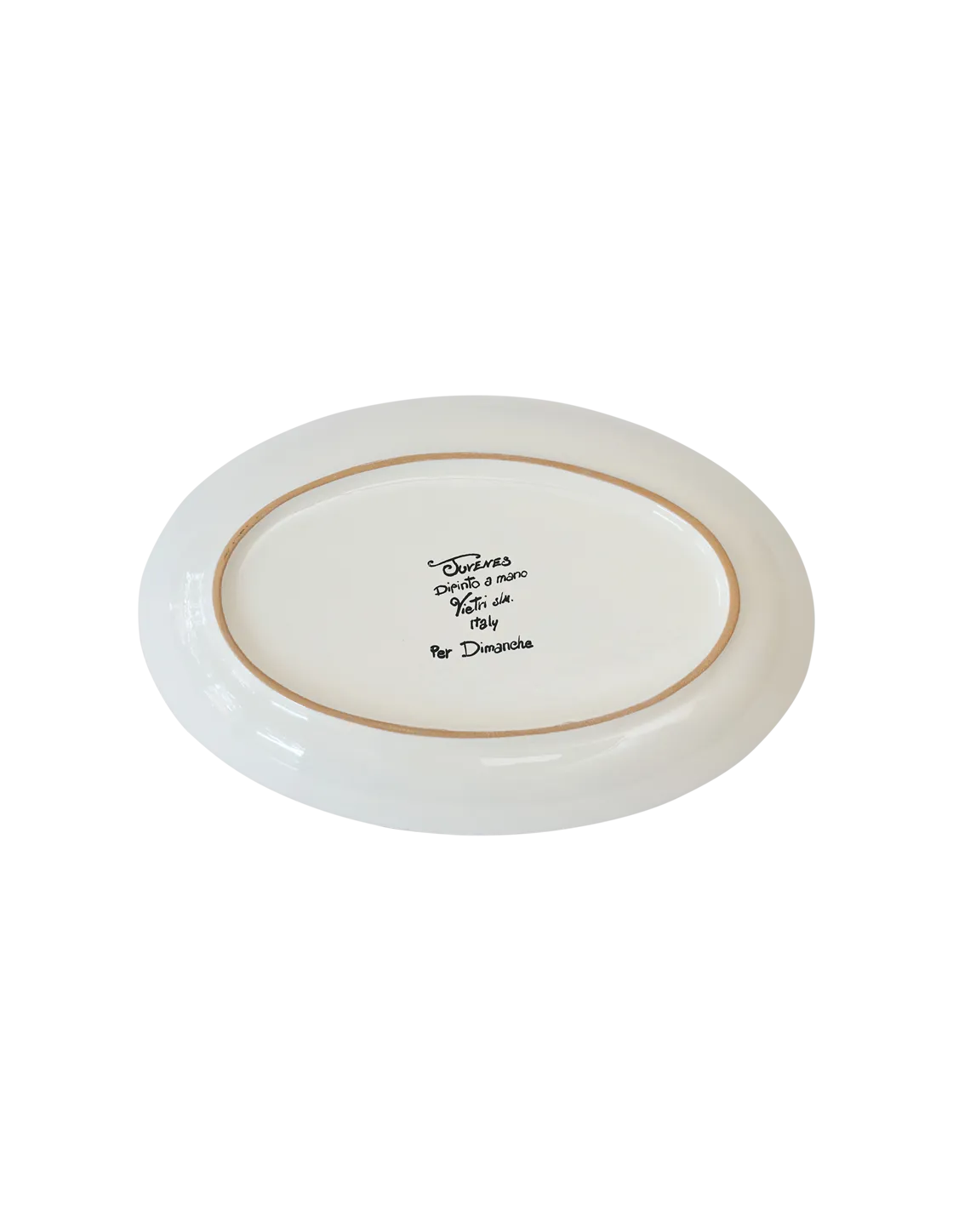 Yellow Fleurie Oval Platter