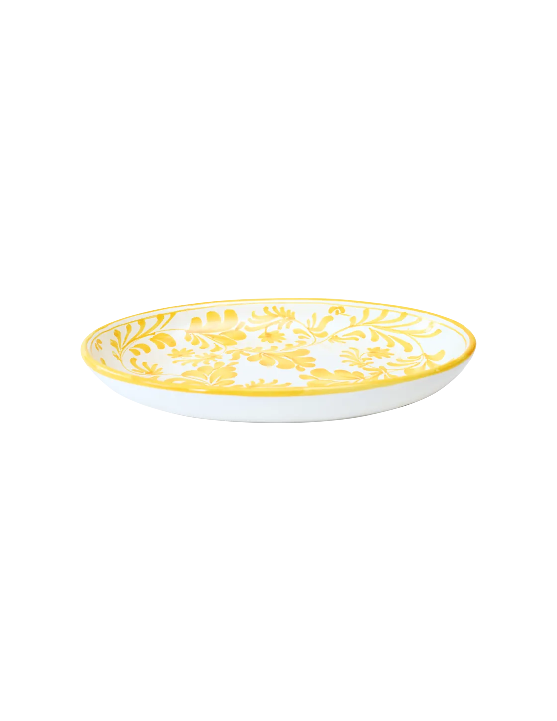 Yellow Fleurie Oval Platter